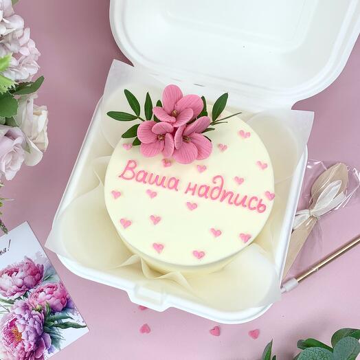 Бенто торт с вашей надписью