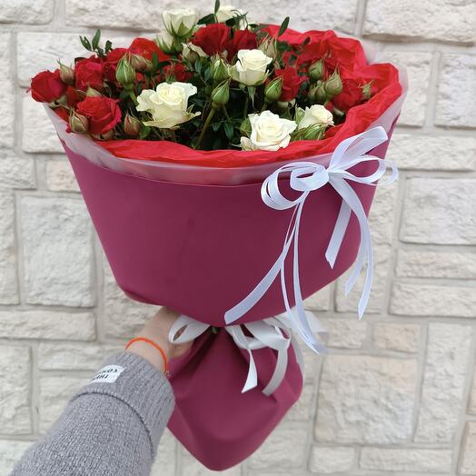 Rosas arbustivas en decoración