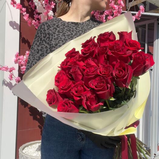 25 rosas rojas