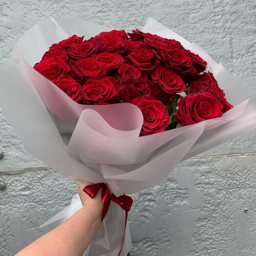 Ramo de 25 rosas rojas
