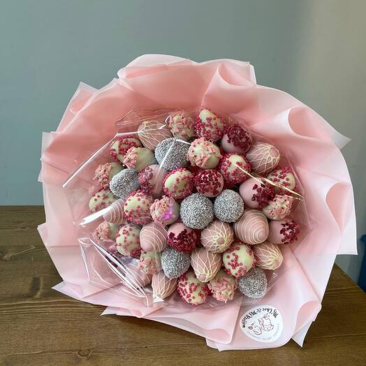 Ramo de fresas cubiertas de chocolate Tamaño M (750 gramos)