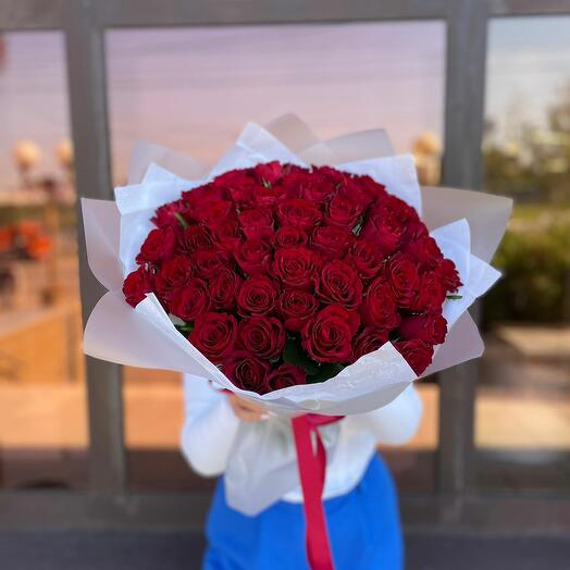 Bouquet of 101 roses "You are my Valentine"