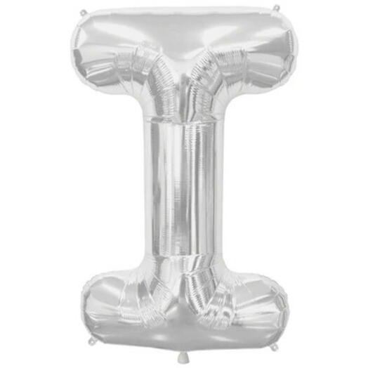 Letter I Silver Foil Balloon - 5319