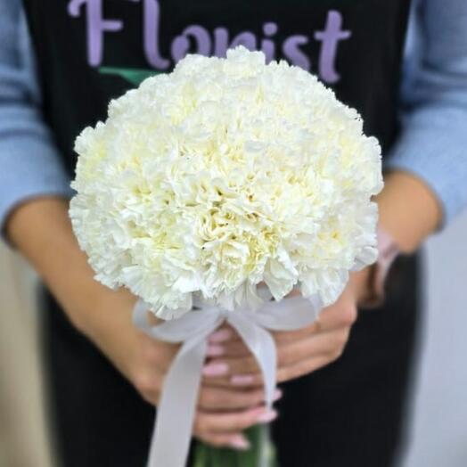 Bridal bouquet of dianthuses "Bride"