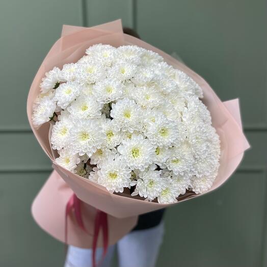 Monobouquet of 17 spray chrysanthemums