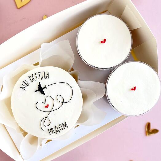 Бенто з трайфлами ми завжди поруч, чоловікові, дружині, сестрі, подрузі, братові, мамі, сумую, день народження