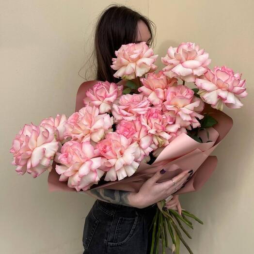 Pink French Rose Monobouquet