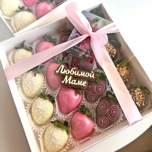 Клубника в шоколаде для мамы 16 шт