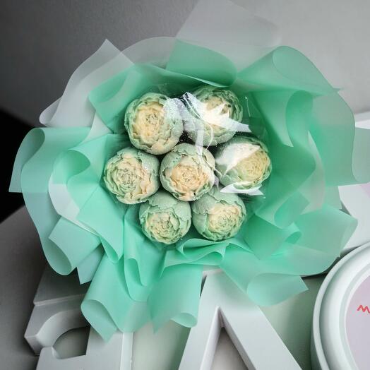 Шоколадные пионы бирюзовые, для мамы, девушке, жене, подруги