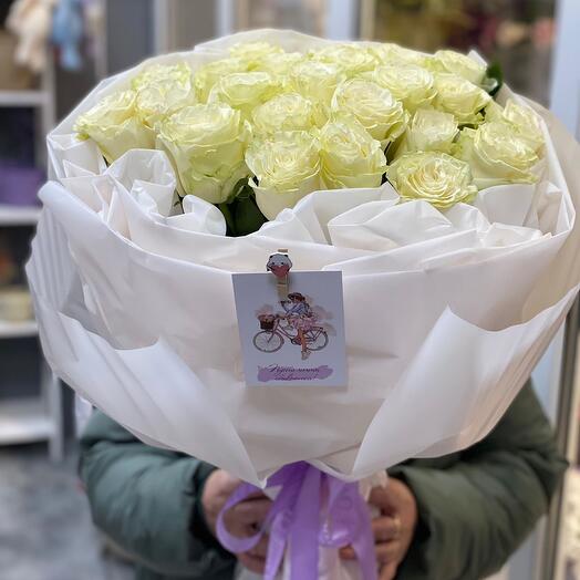 Букет из 25 роз 70 см