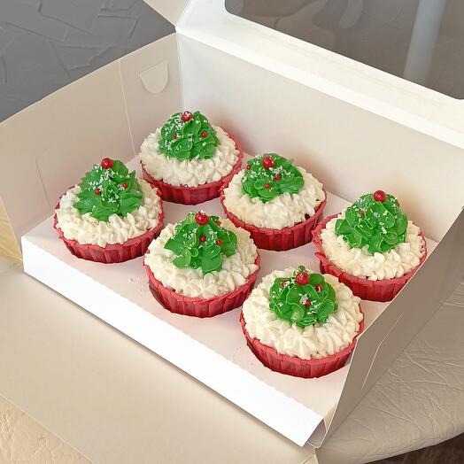 Новогодние капкейки