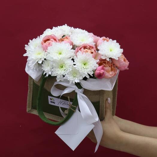 Сумка с цветами