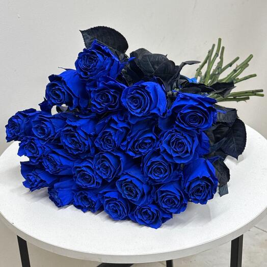 Букет из синих роз