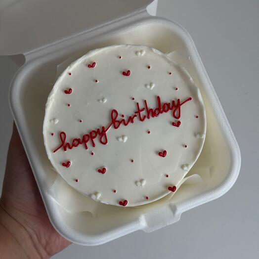 Бенто happy birthday с сердечками