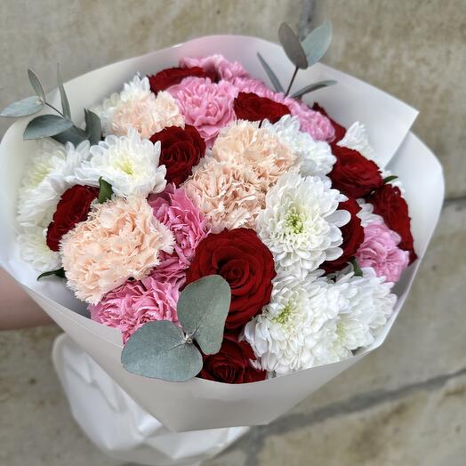 Роскошь цветов 🌺 букет с диантусом