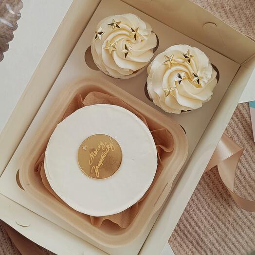 🧁Набор сладостей в подарок  | Подарок мужчине | Бенто торт + капкейки🧁