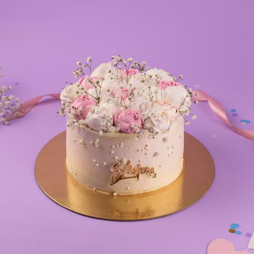 Торт Невероятные пионы на 8 марта