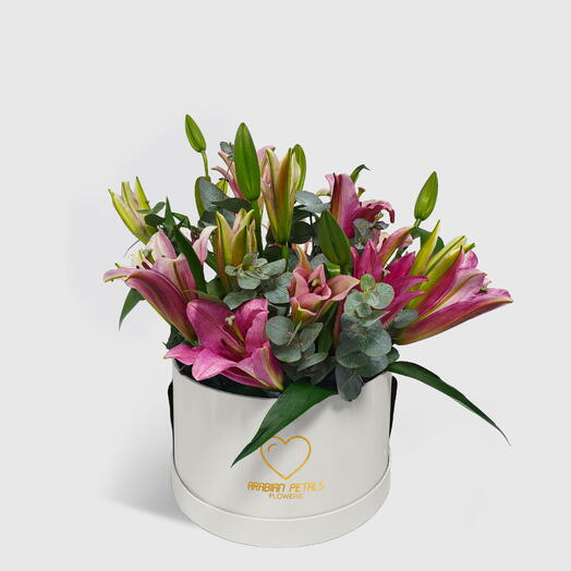 Pink Lily Medium Box