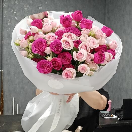 Bouquet of bush roses mix 11(3)