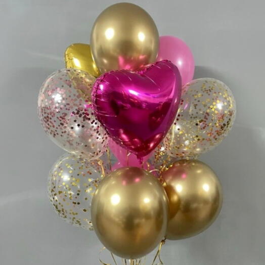Набор воздушных Шаров гелий 13шт. Set of helium balloons 13pcs