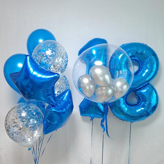 Шары с цифрами 18