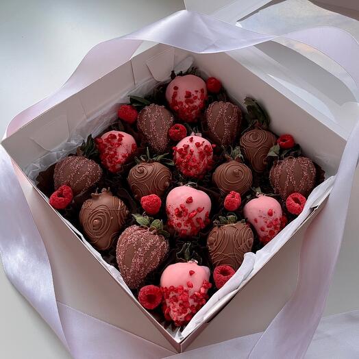 Клубника в шоколаде «Малиновый бум/Сладкий подарок на День рождения 🌺🍓