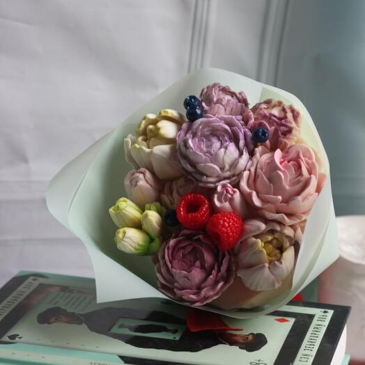 Зефирный букет 14см