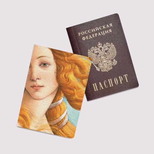 Обложка на паспорт женская, для документов "Рождение Венеры"