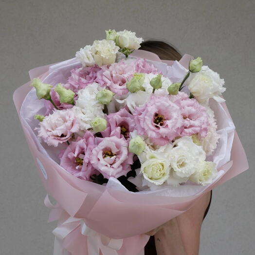 Peach summer! из эустомы 💐🦋🍀 больше живых Цветов и меньше обертки пустой =)