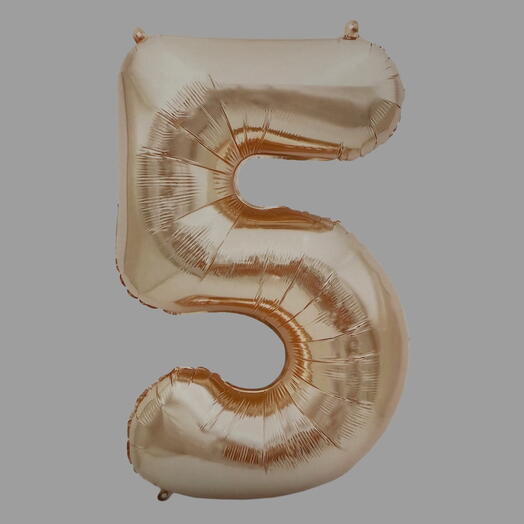 Воздушный шар с гелием цифра 5