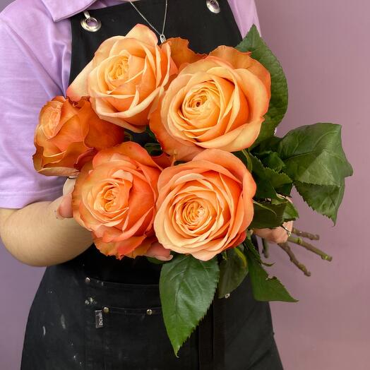 5 роз кахала 🤍 пионовидная Роза