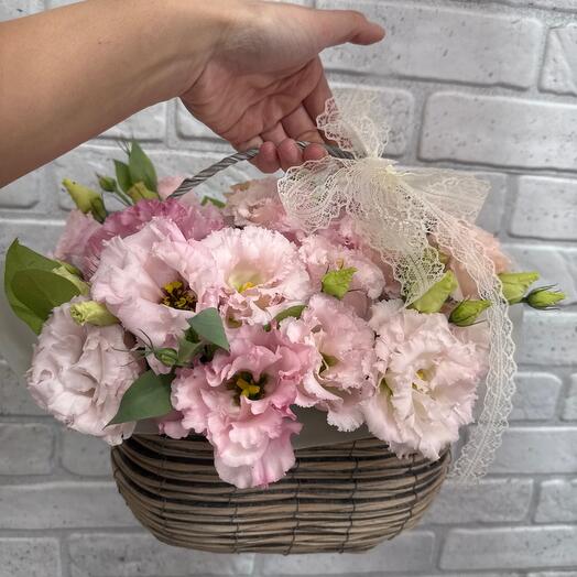 Корзина из Лизиантус