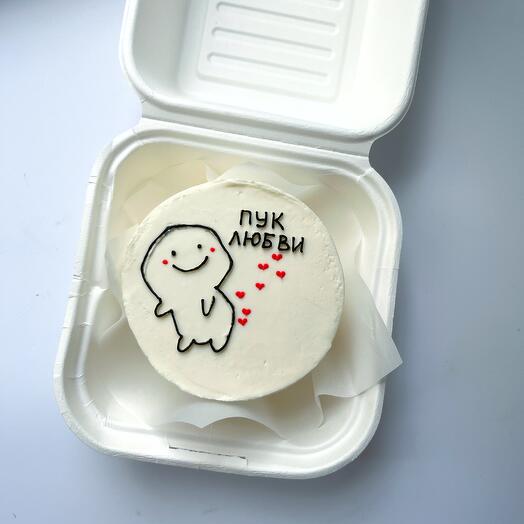 Бенто торт мини пук любви / день влюбленных / день всех влюбленных / подарок на 14 февраля