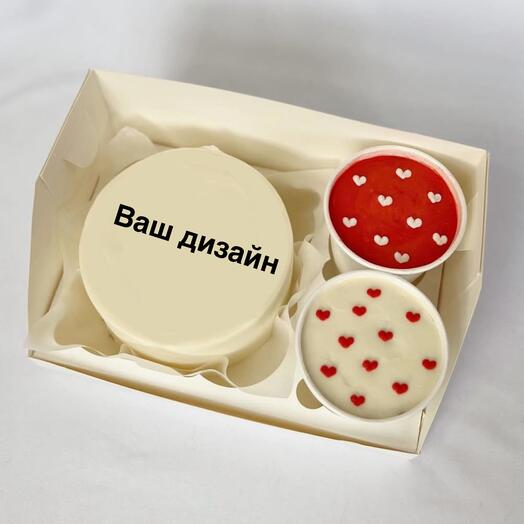 Бенто торт ваш дизайн и 2 трайфла