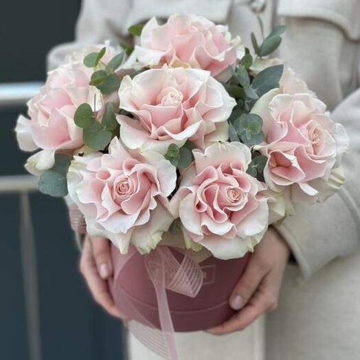 Цветы в коробке нежность 💕