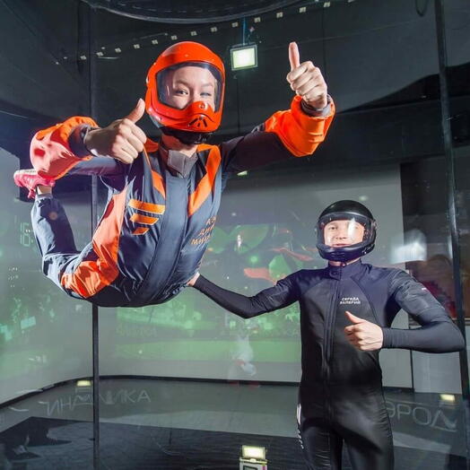 🎀Полет в аэротрубе 1 участник 4 мин 💝