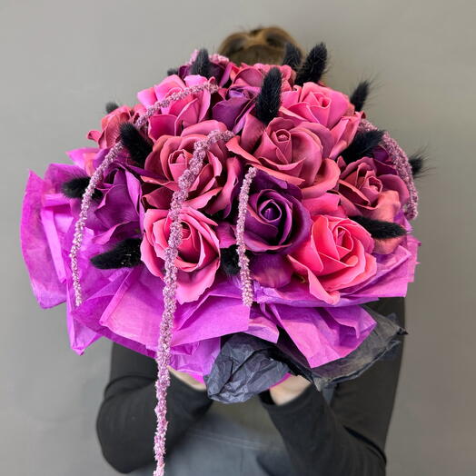 Композиция из мыльных цветов «Мадрид»