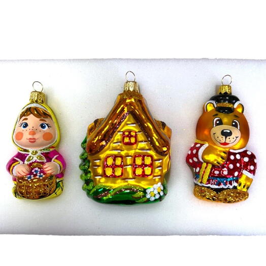 Набор елочных игрушек "Маша и Медведь" (Ёлочка)