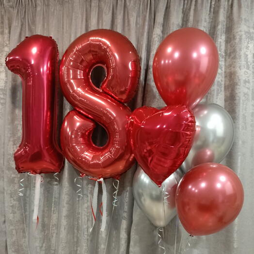 Набор шаров на 18 лет
