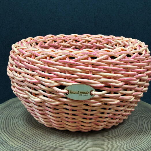 Кашпо из ротанга 10 литров, зефирка