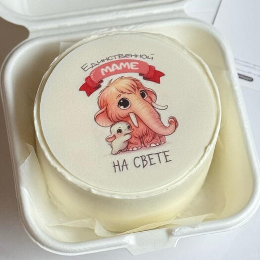 Бенто торт для мамы мамонтенок
