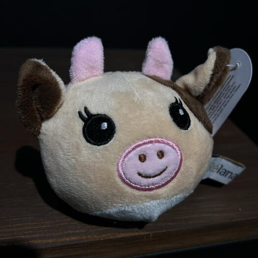 Мини игрушка мягкая Коровка