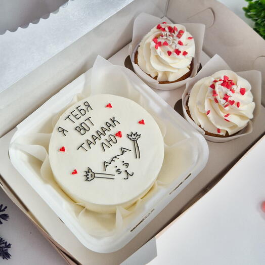 Набор бенто+2 капкейка