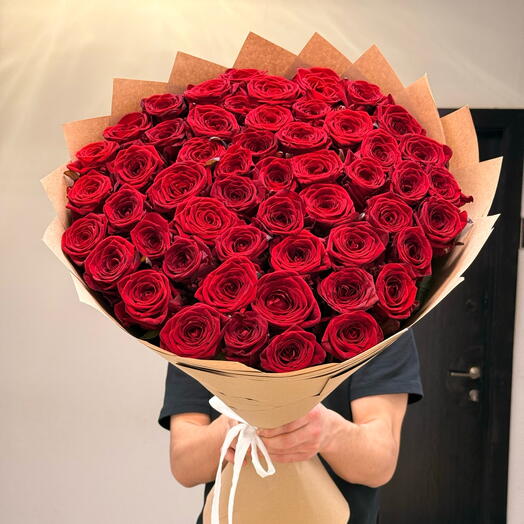 Букет из 51 штук роз