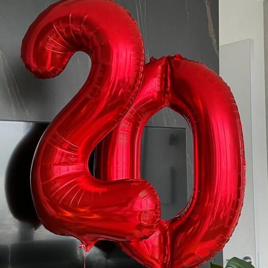 Шары цифры 20