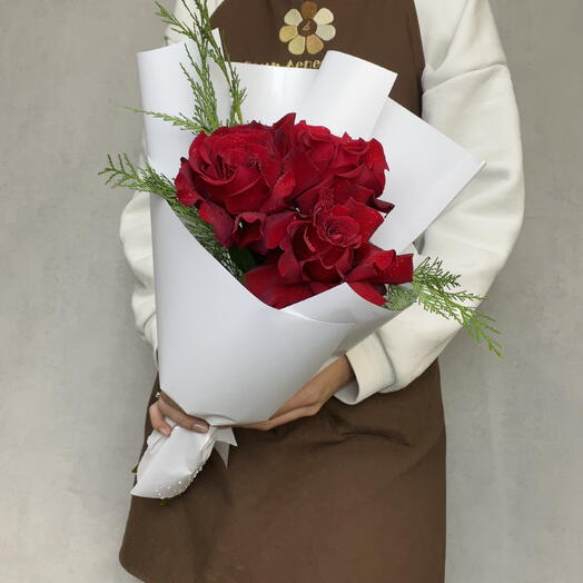 ❗️❗️❗️АКЦИЯ❗️❗️❗️🌹Букетик небольшой из красной французской розы🌹