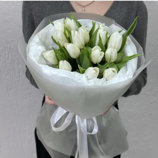 Белые тюльпаны 19ш