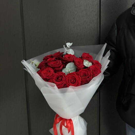 Монобукет из красной розы 🌹