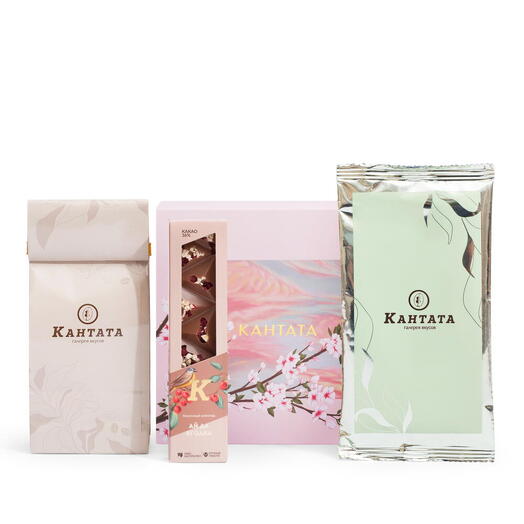 Подарочная коробка чая и кофе «Элегантность», Кантата