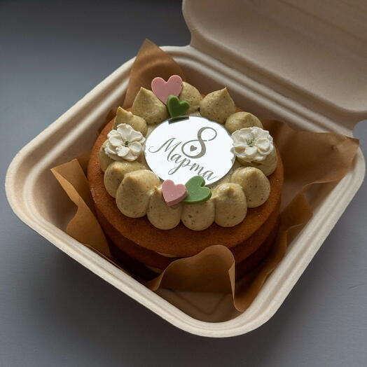 Фисташковый медовик 8 марта